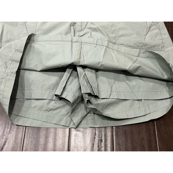 Dockers Womens Khaki Green Cotton Skirt With Buttoned Back Pockets Sz 18 - Picture 6 of 10
